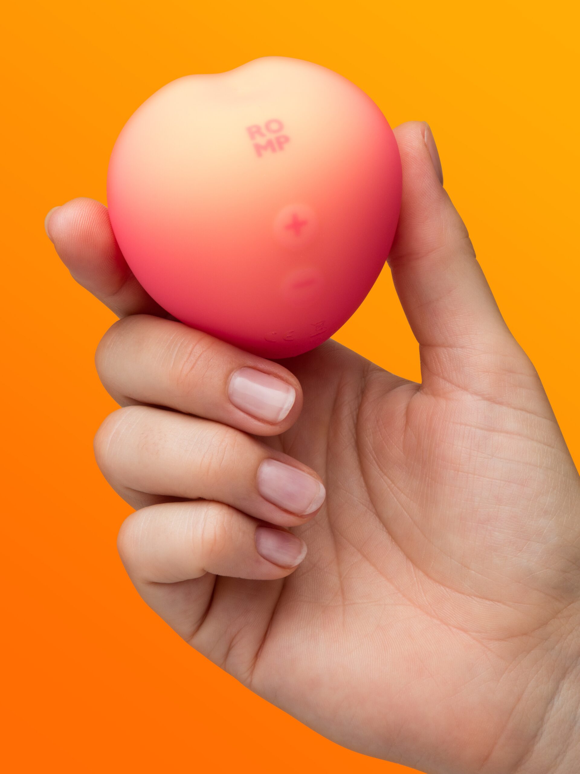 ROMP Pink Peach Rechargeable Clitoral Stimulator - Image 2