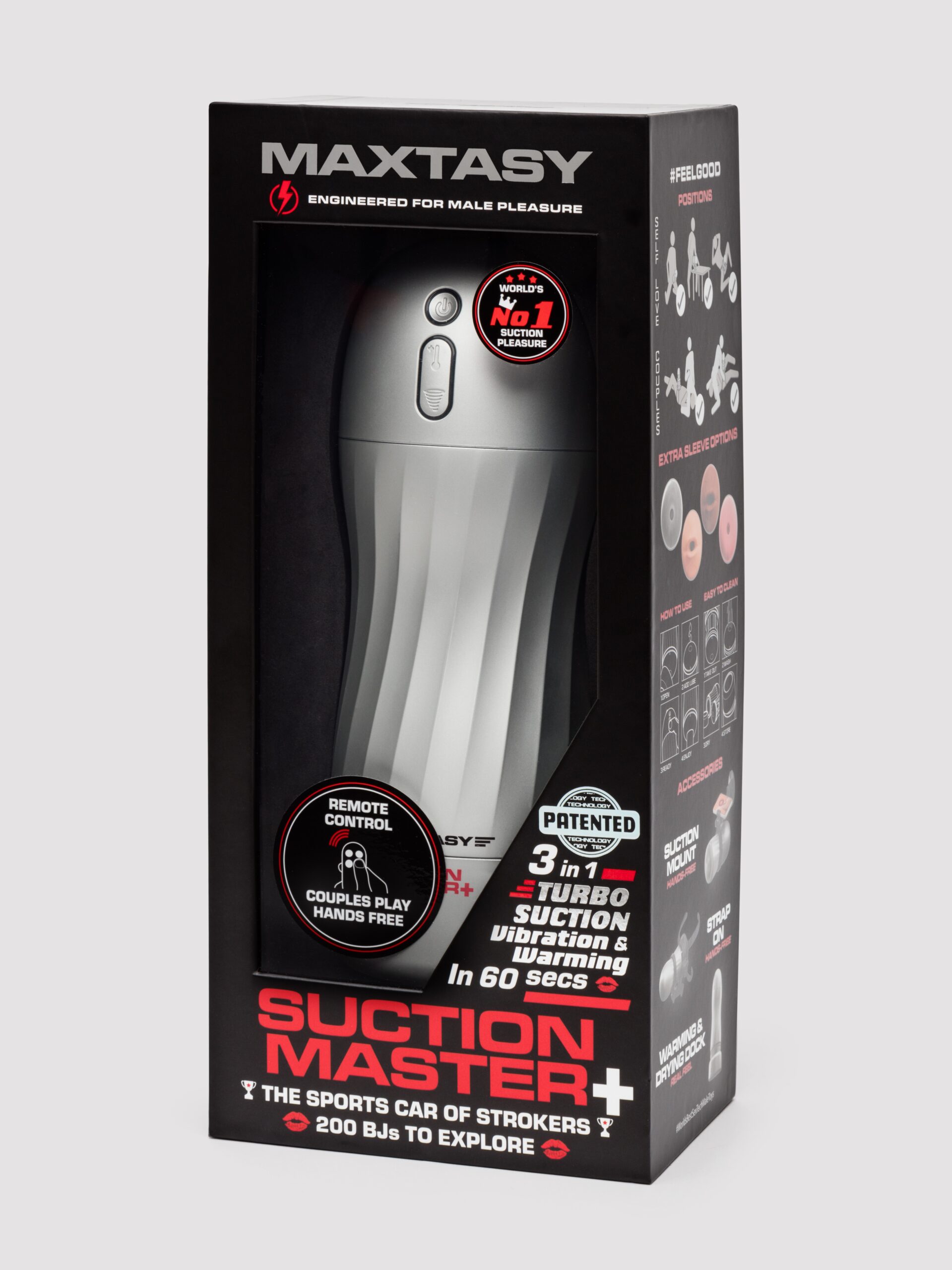 MAXTASY Suction Vibration & Warming Remote Control Male Masturbator - Image 8