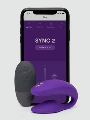 We-Vibe Sync 2 Purple Remote Control and App Rechargeable Couple's Vibrator