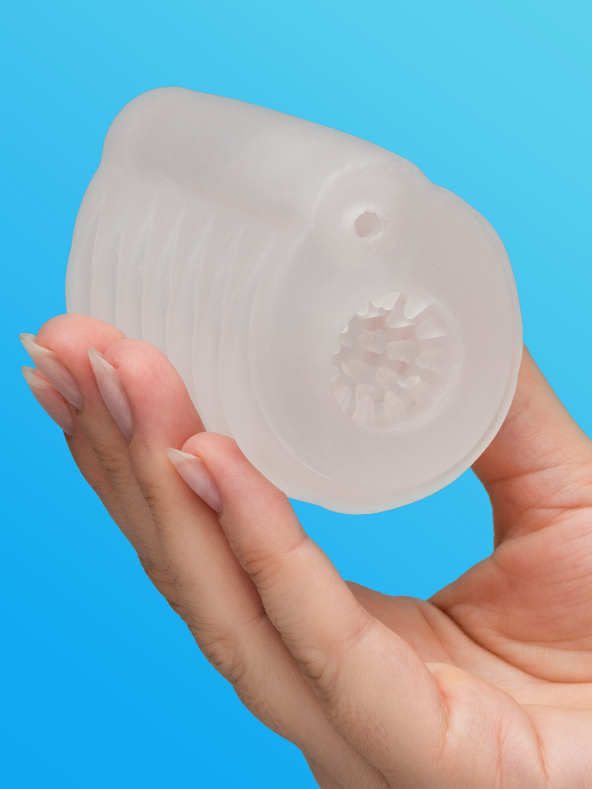 Lovehoney Clear Transparent Textured Stroker - Image 3
