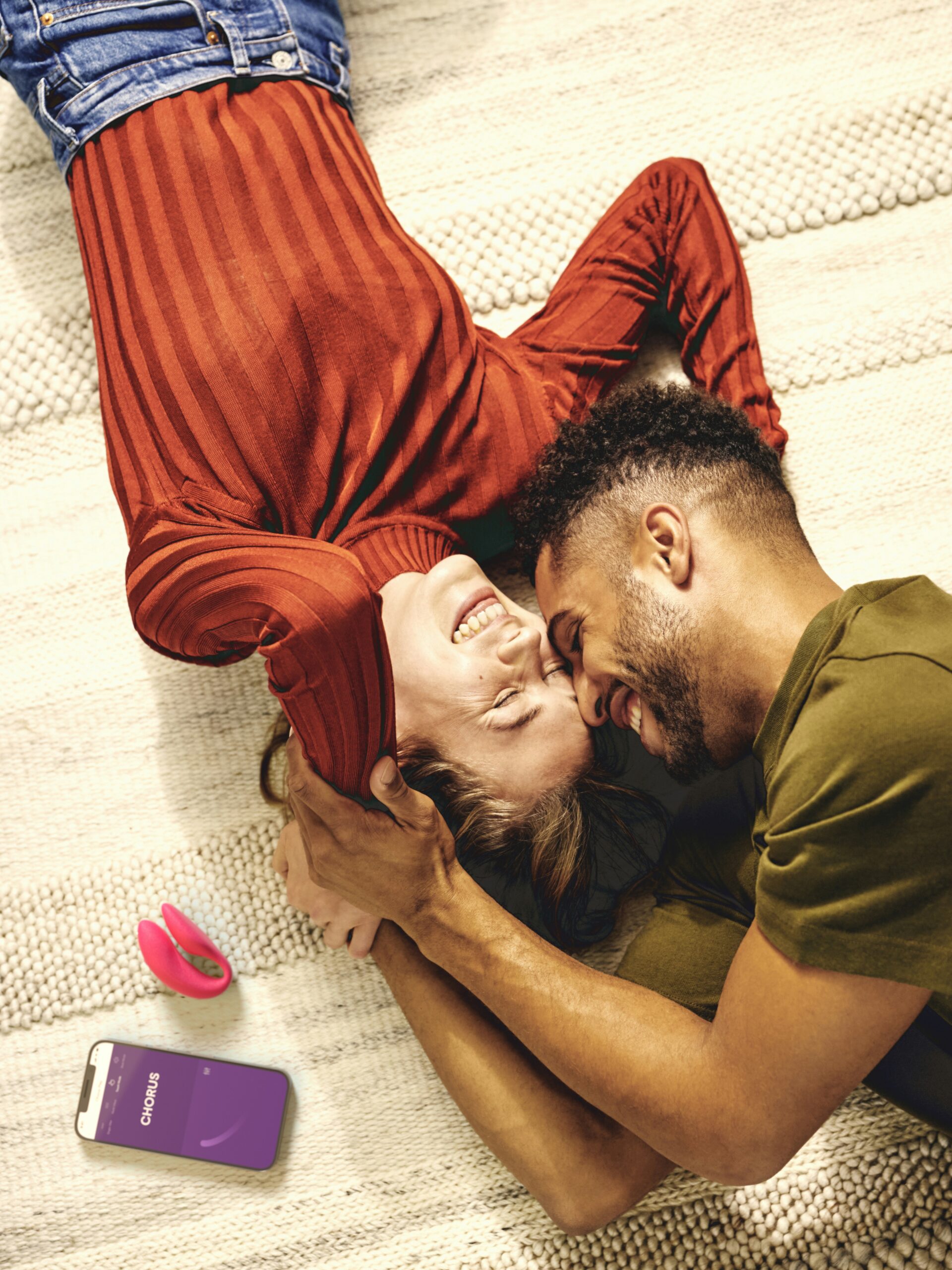 We-Vibe Chorus Cosmic Pink App and Remote Controlled Rechargeable Couple's Vibrator - Image 4