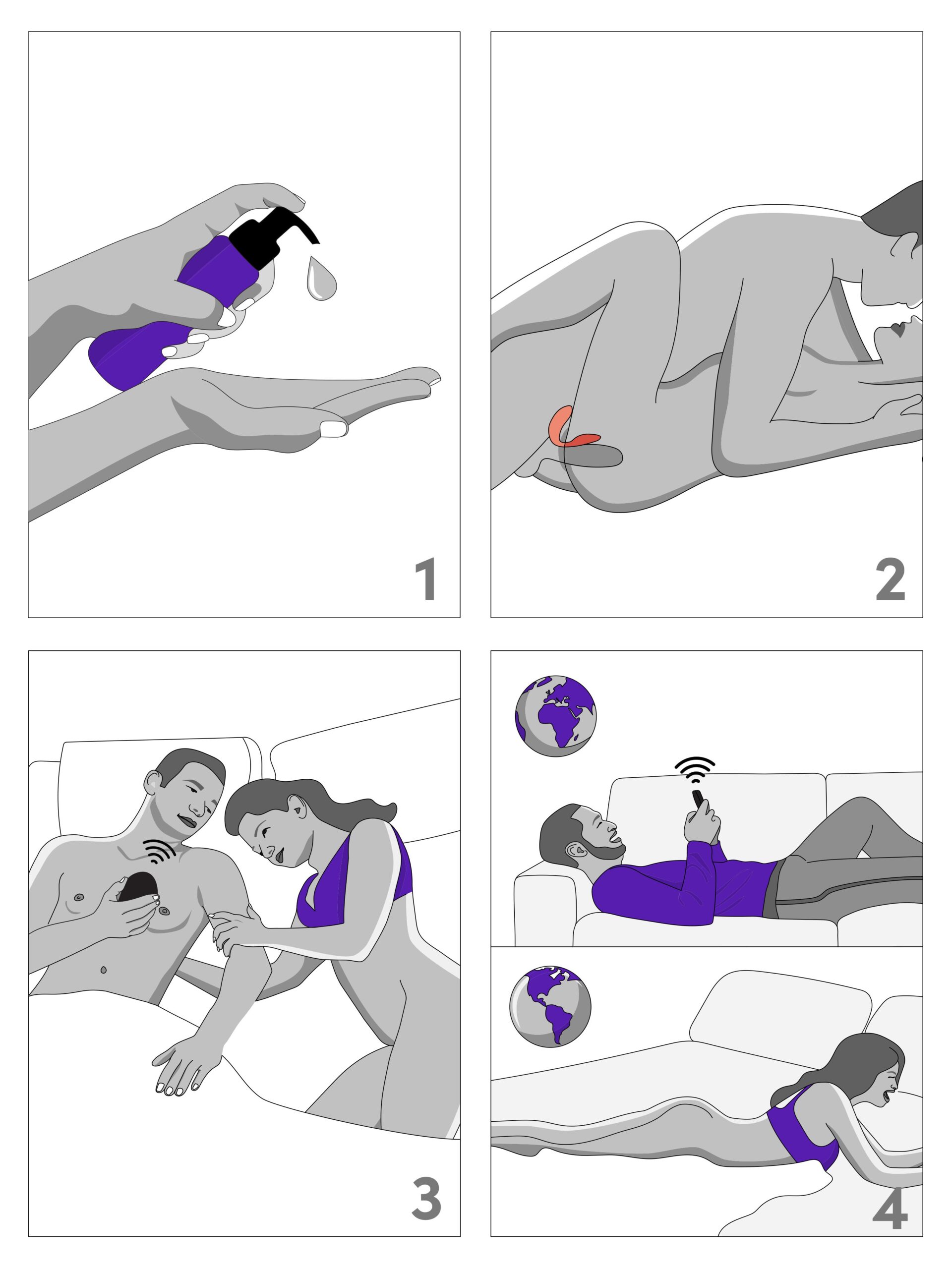 We-Vibe Chorus App and Remote Controlled Rechargeable Couple's Vibrator - Image 7