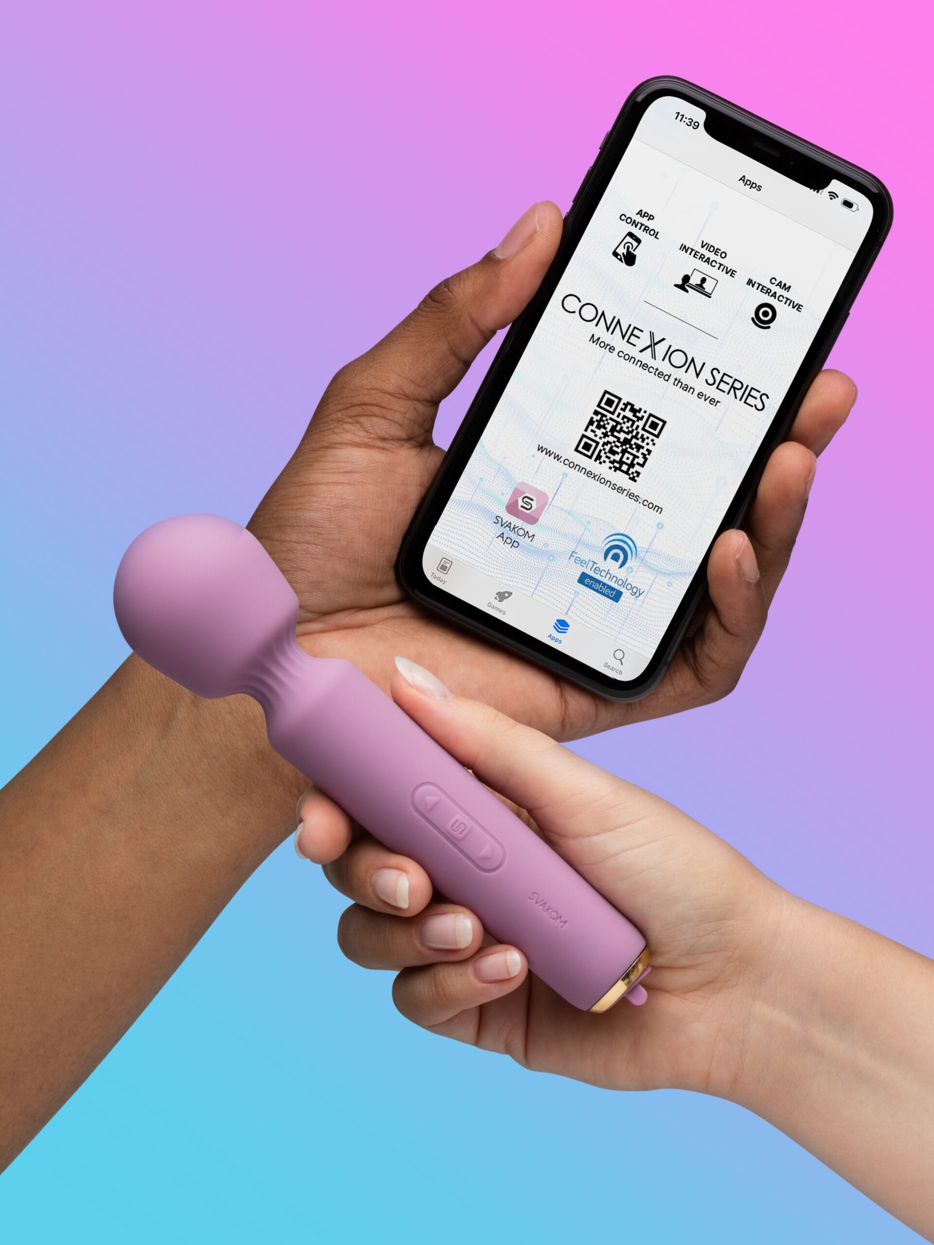 Svakom Emma Neo Mini App Controlled Wand Massager - Image 2