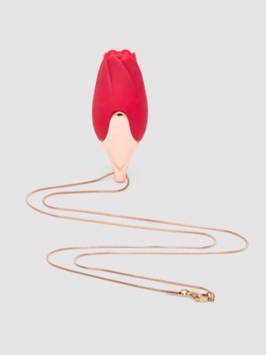 PATINA Rechargeable Vibrating Silicone Rose Necklace