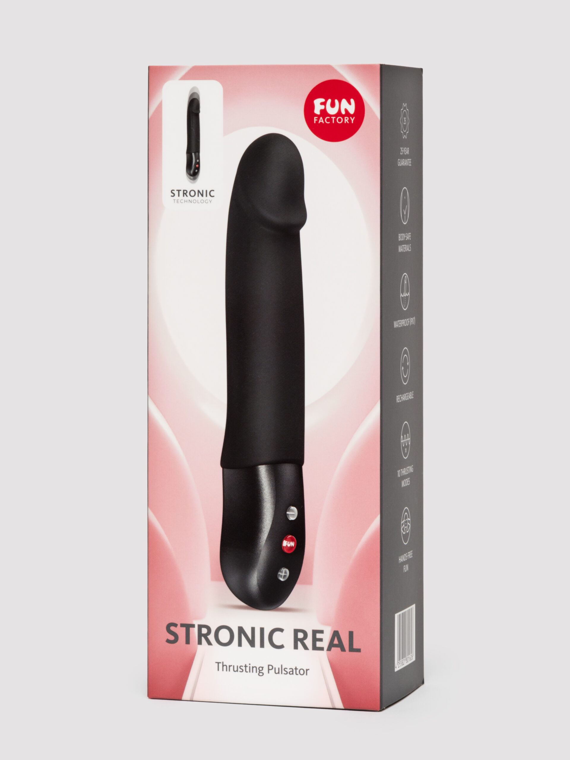 Fun Factory Stronic Black Real Rechargeable Realistic Thrusting Vibrator - Image 6