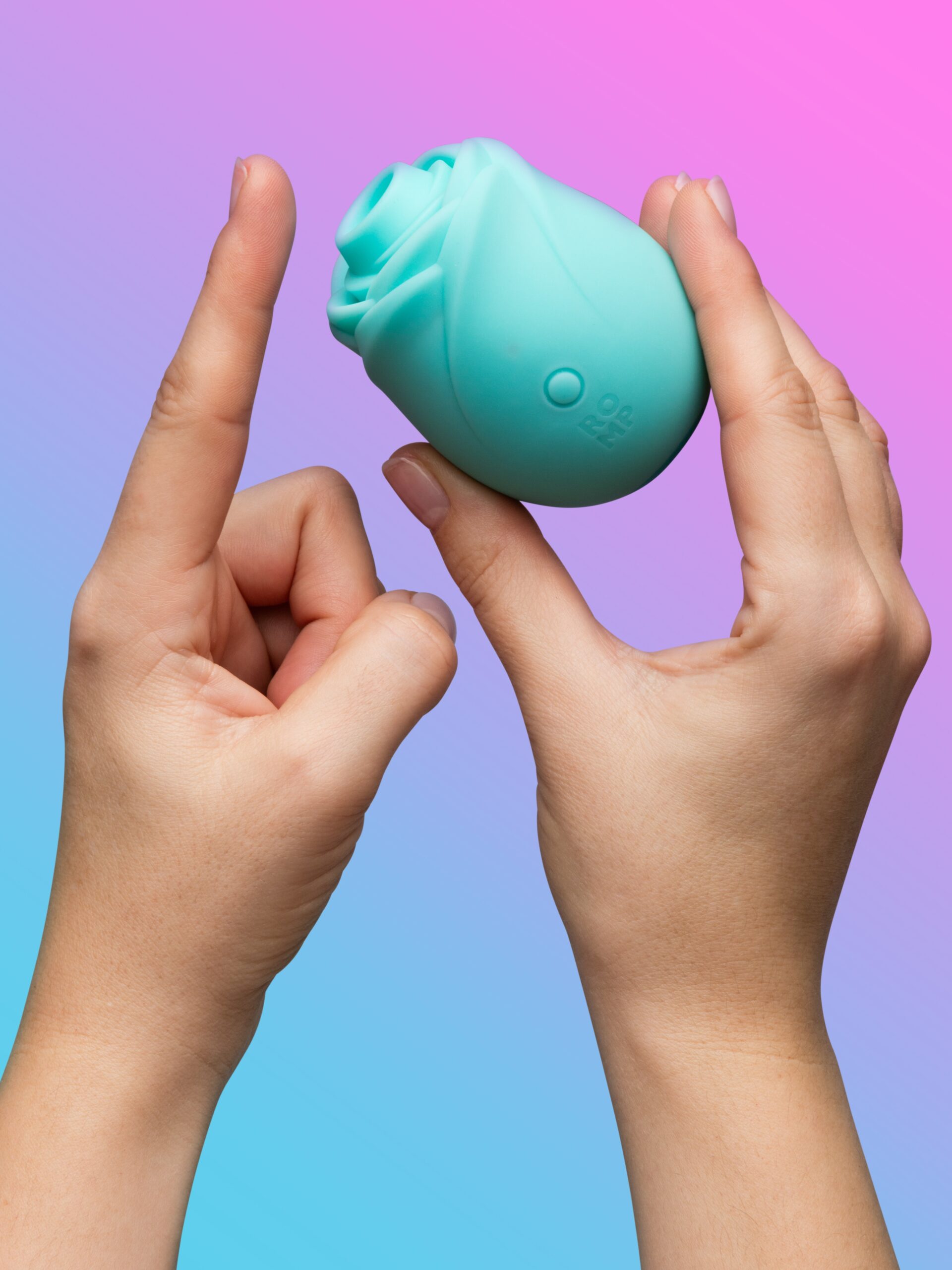 ROMP Rose Glow Blue Clitoral Stimulator - Image 2