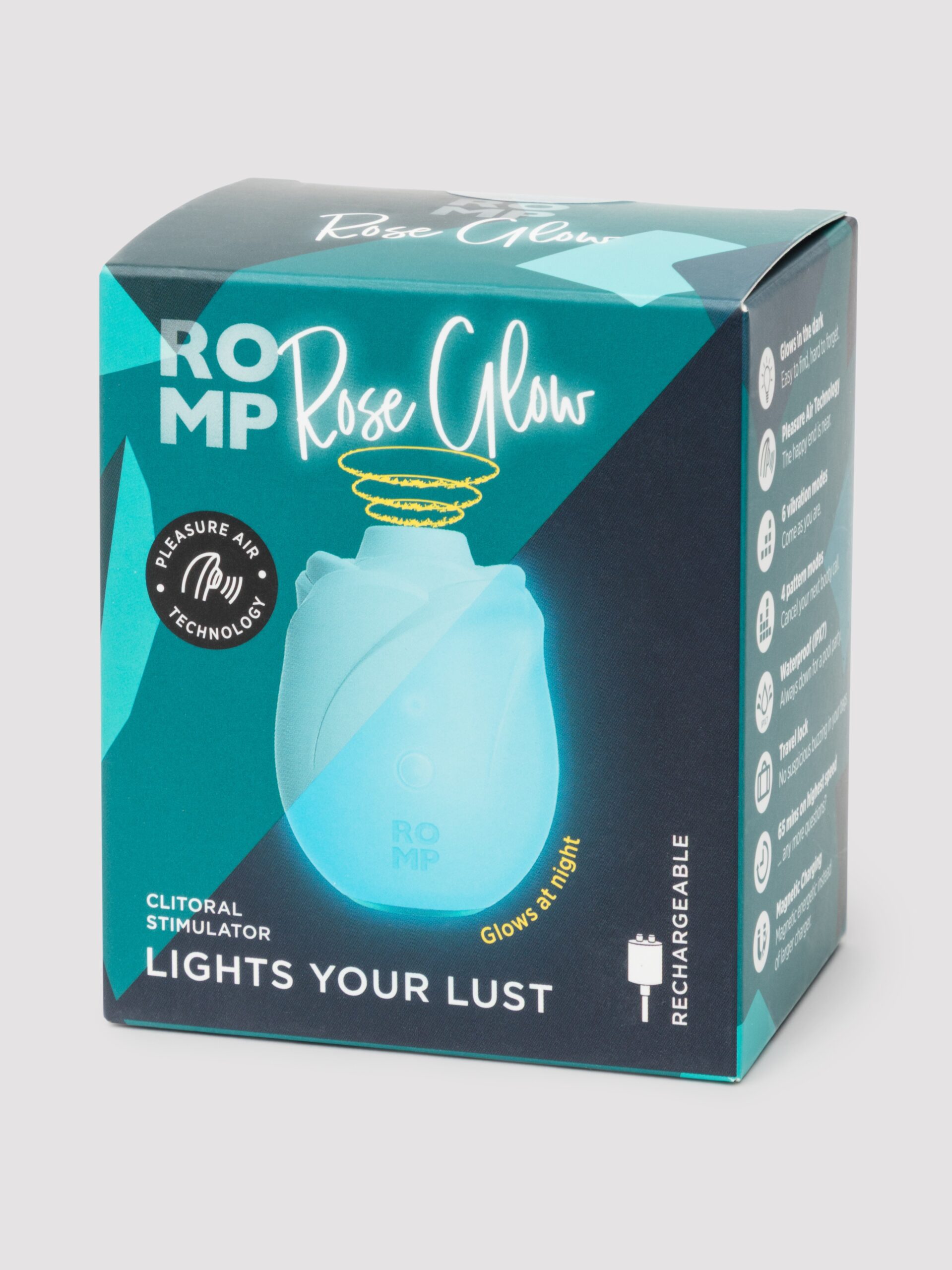 ROMP Rose Glow Blue Clitoral Stimulator - Image 7