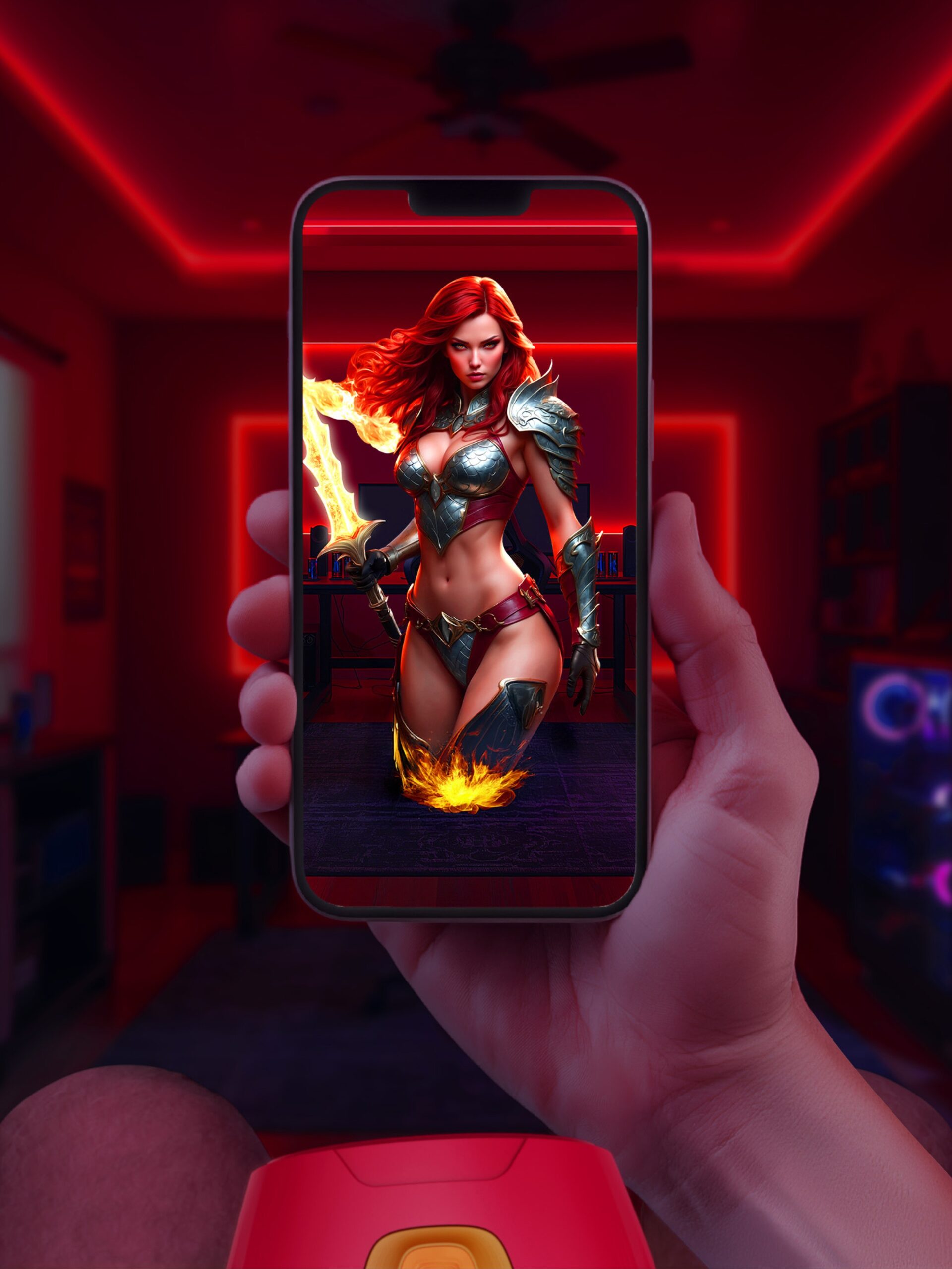 Solara Fire Sorceress Thrusting, Heating and Vibrating Virtual Reality Masturbator - Image 4