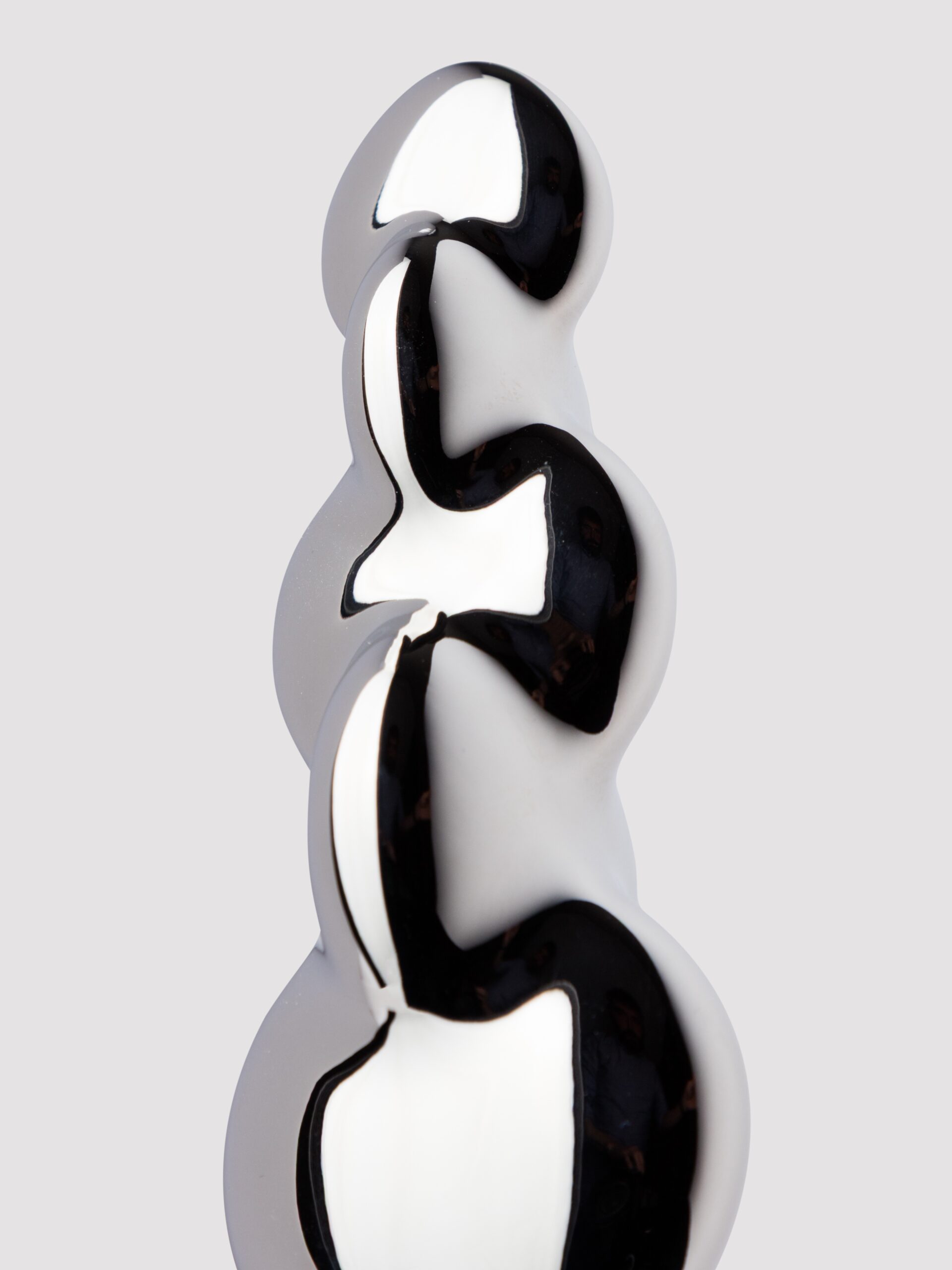 njoy Disco Rippled Textured Stainless Steel G/P-Spot Dildo - Image 4