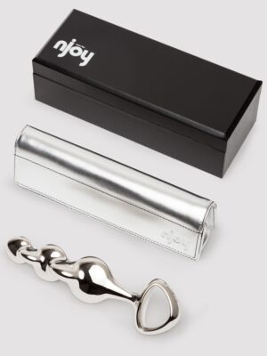 njoy Disco Rippled Textured Stainless Steel G/P-Spot Dildo
