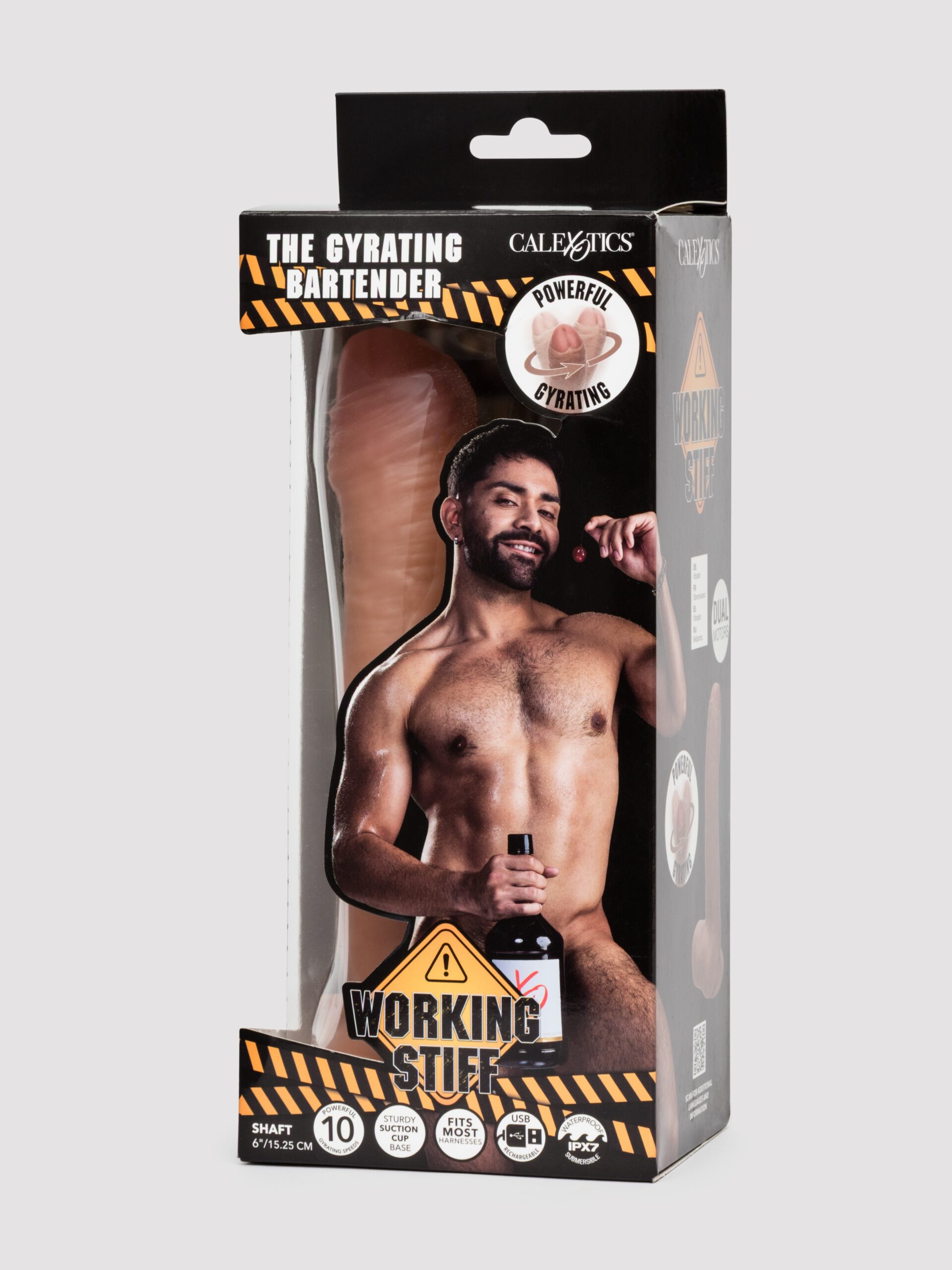 The Gyrating Rotating Bartender 6 Inch Realistic Dildo - Image 6