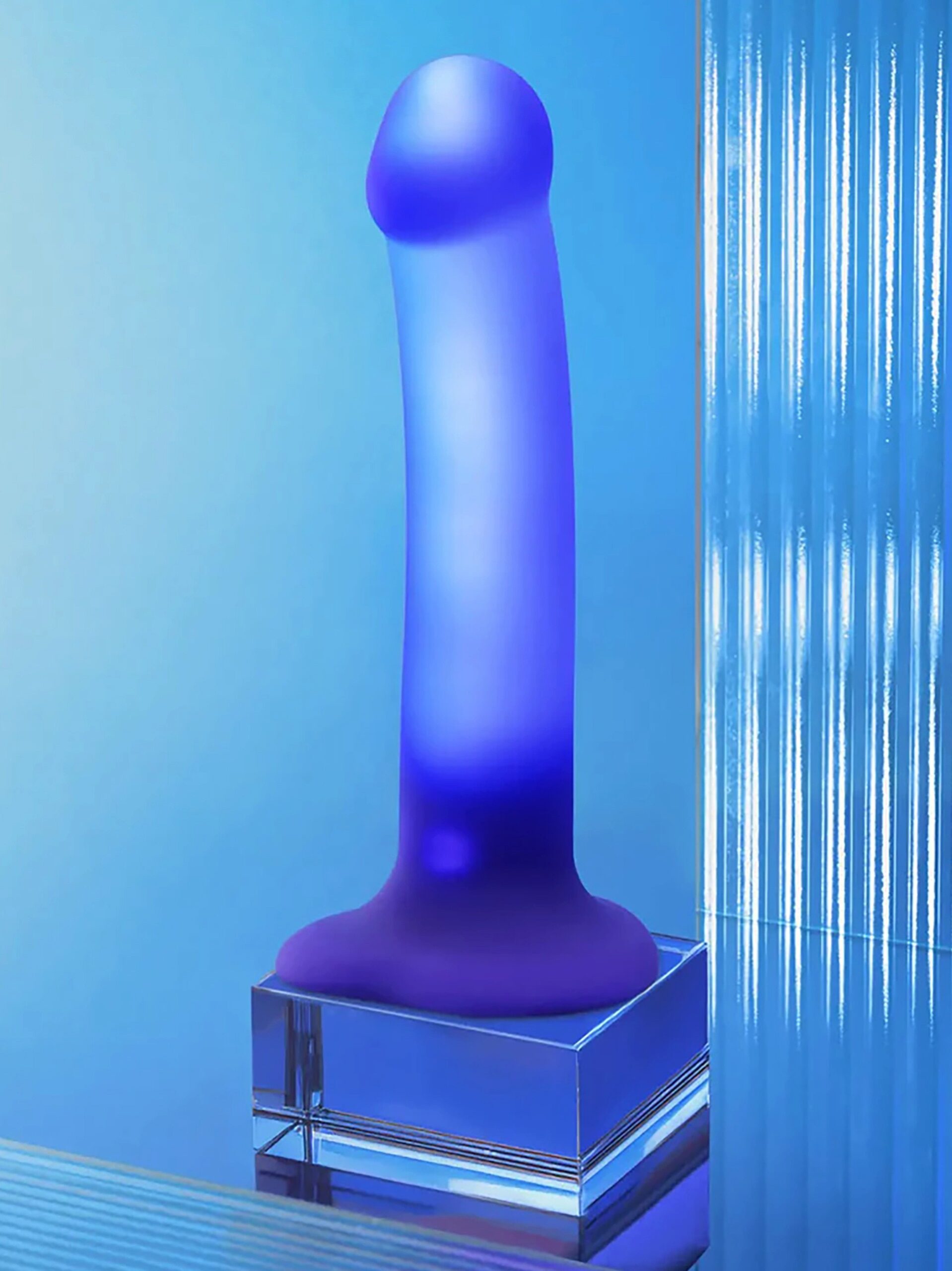 Strap-On-Me Soft Touch Silicone Glow LED Dildo 6.5 Inch - Image 3