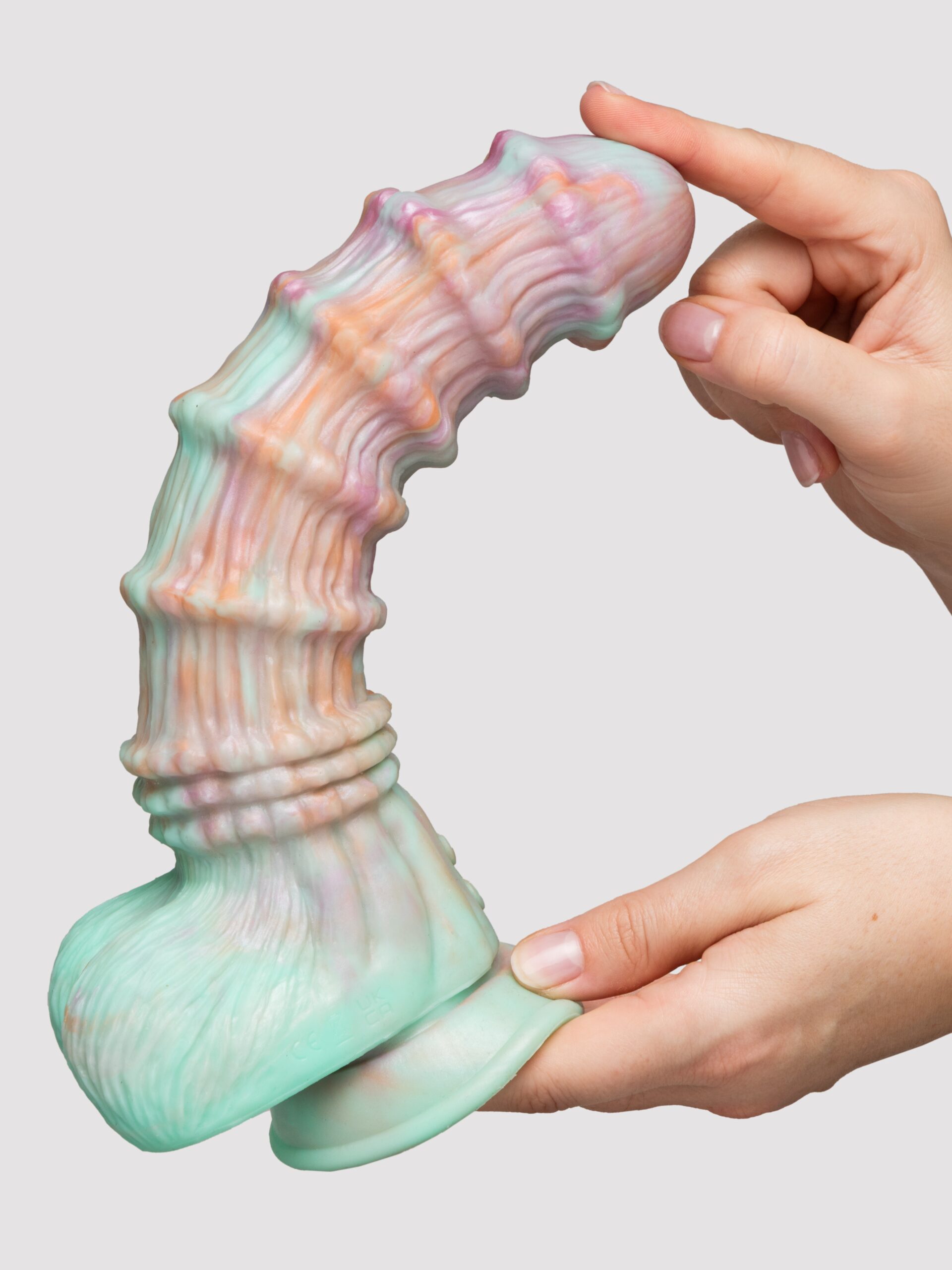 Fantasy Textured Remote Control Dildo Vibrator 8 Inch - Image 4