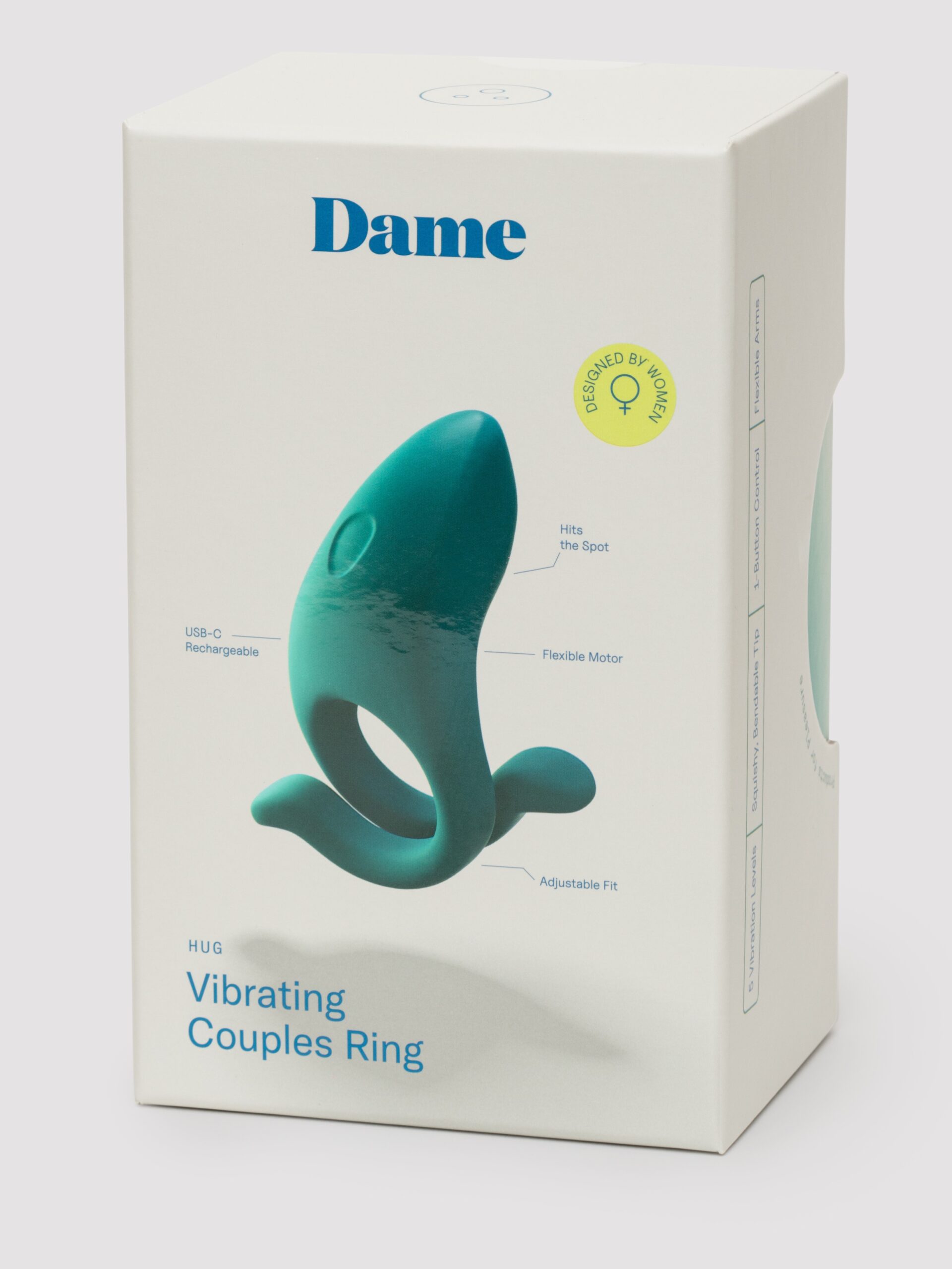 Dame Hug Rechargeable Adjustable Vibrating Couples Ring - Image 7