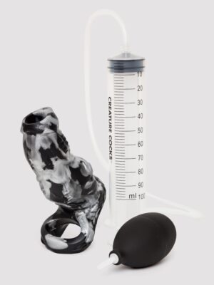 Creature Cocks Night Prowler Squirting Silicone Penis Extender