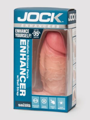 Jock Realistic Silicone Penis Enhancer with Ball Strap