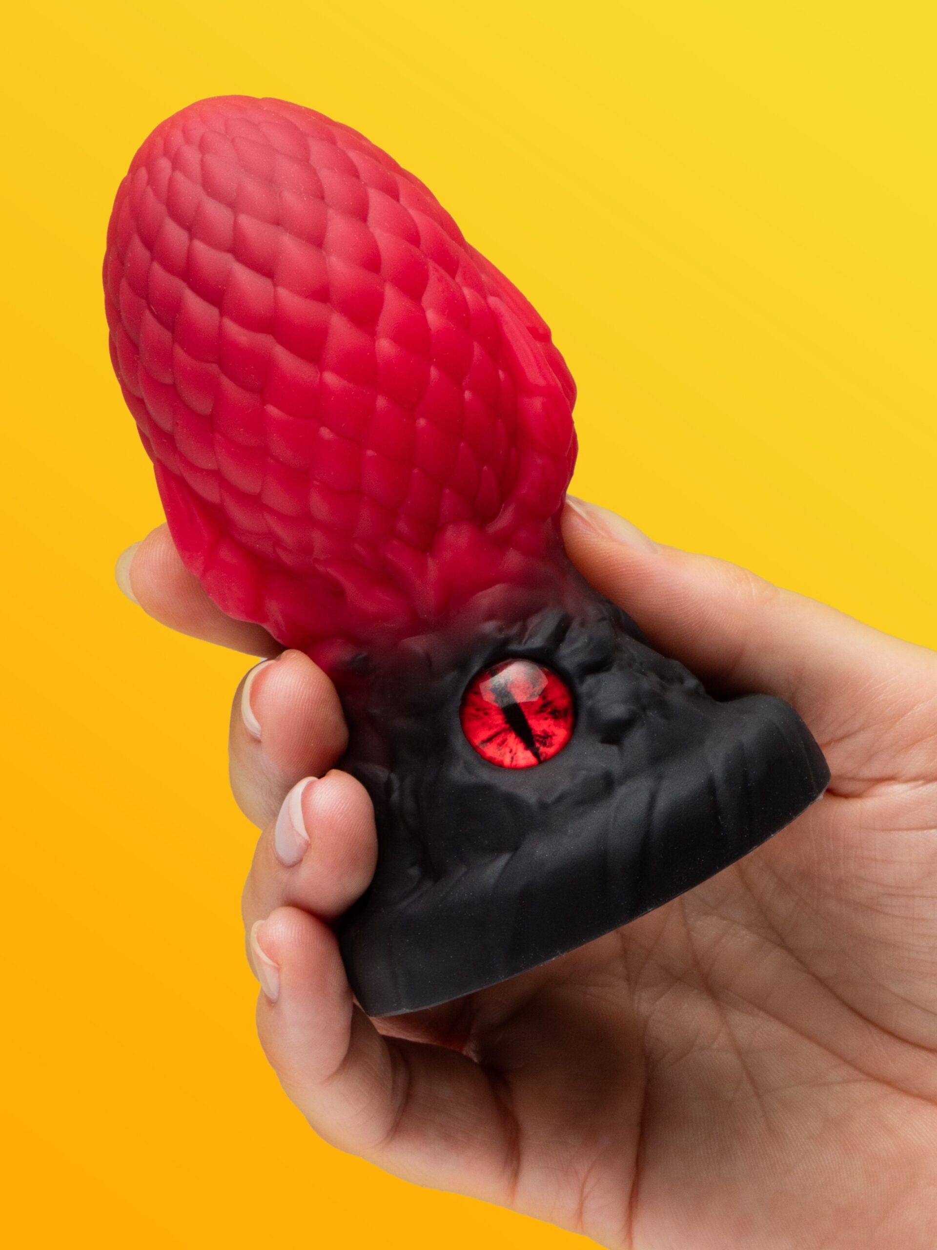 Creature Cocks Eye of the Dragon Red Silicone Butt Plug - Image 2