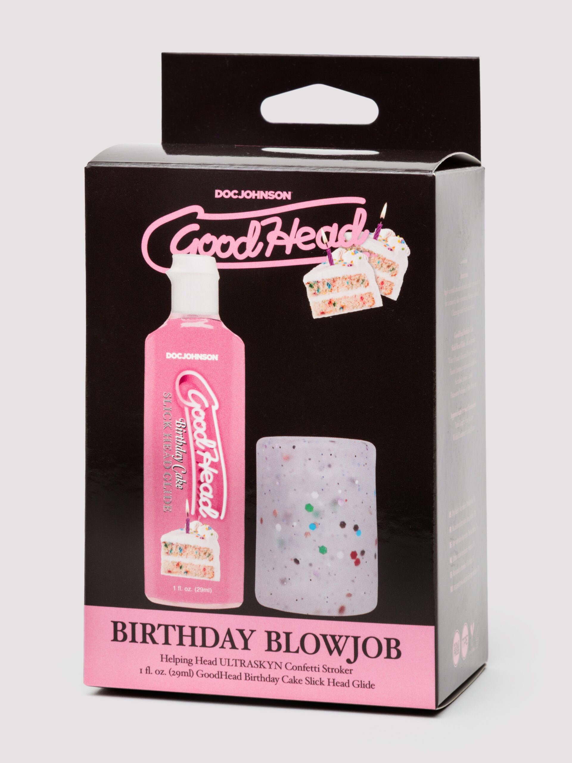 Doc Johnson GoodHead Birthday Blowjob Kit (2 Piece)