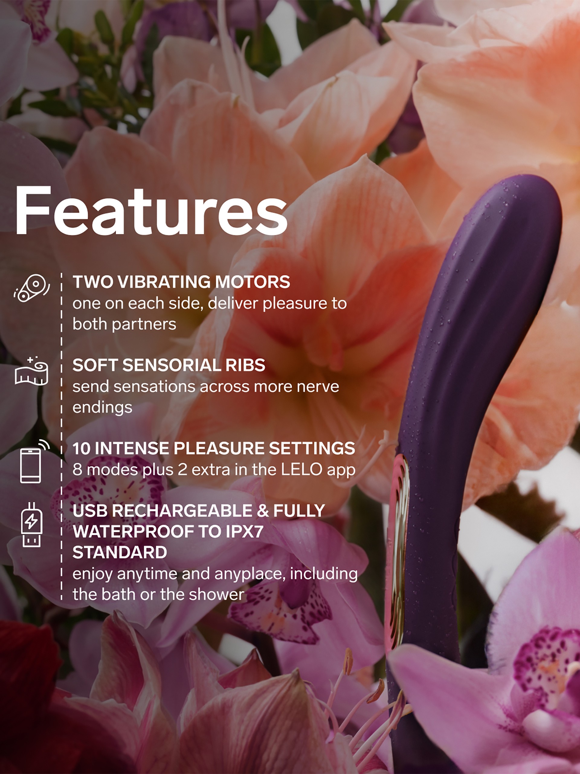 Lelo Boomerang App Controlled Double-Ended G-Spot Vibrator - Image 4