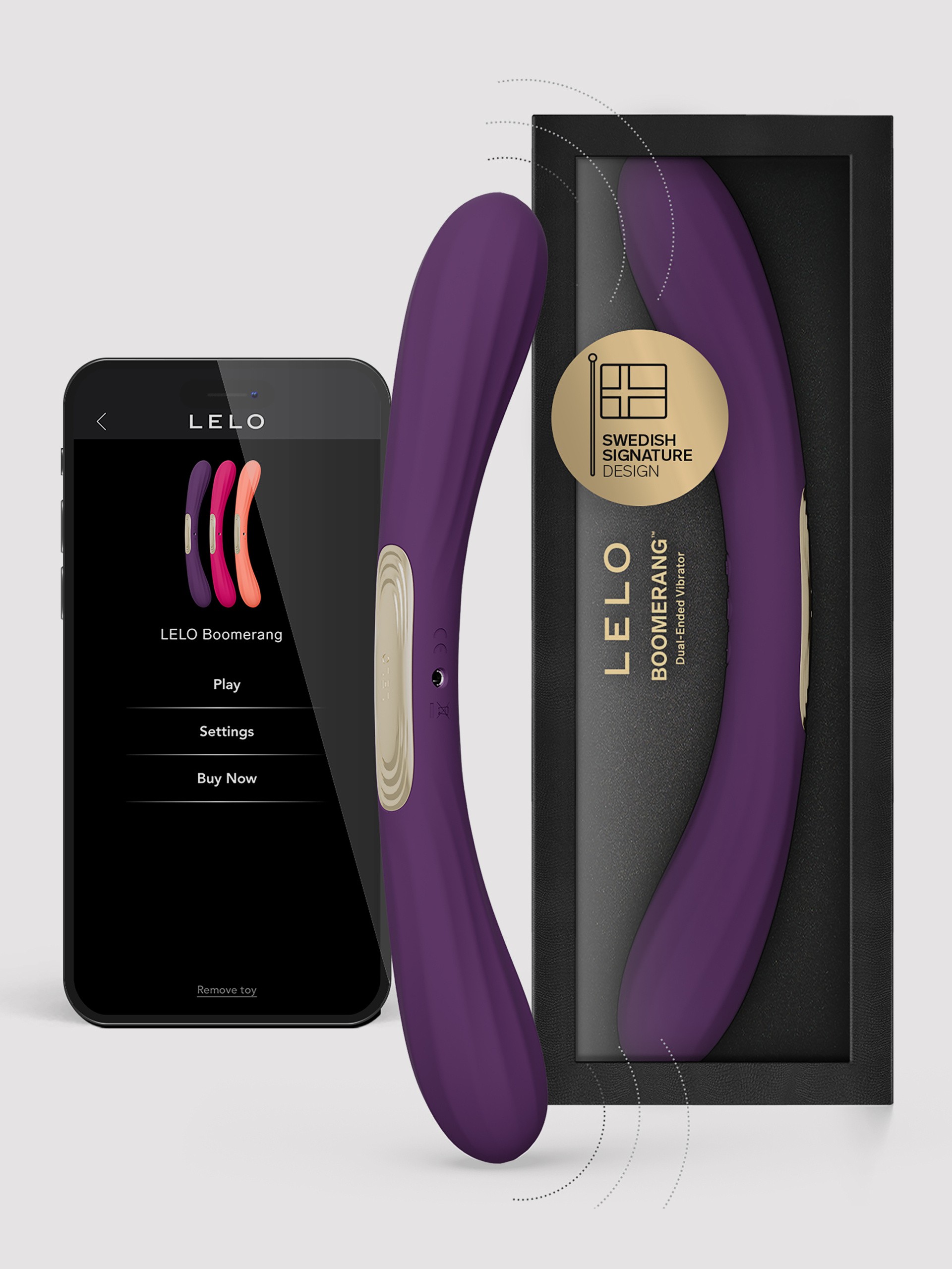 Lelo Boomerang App Controlled Double-Ended G-Spot Vibrator