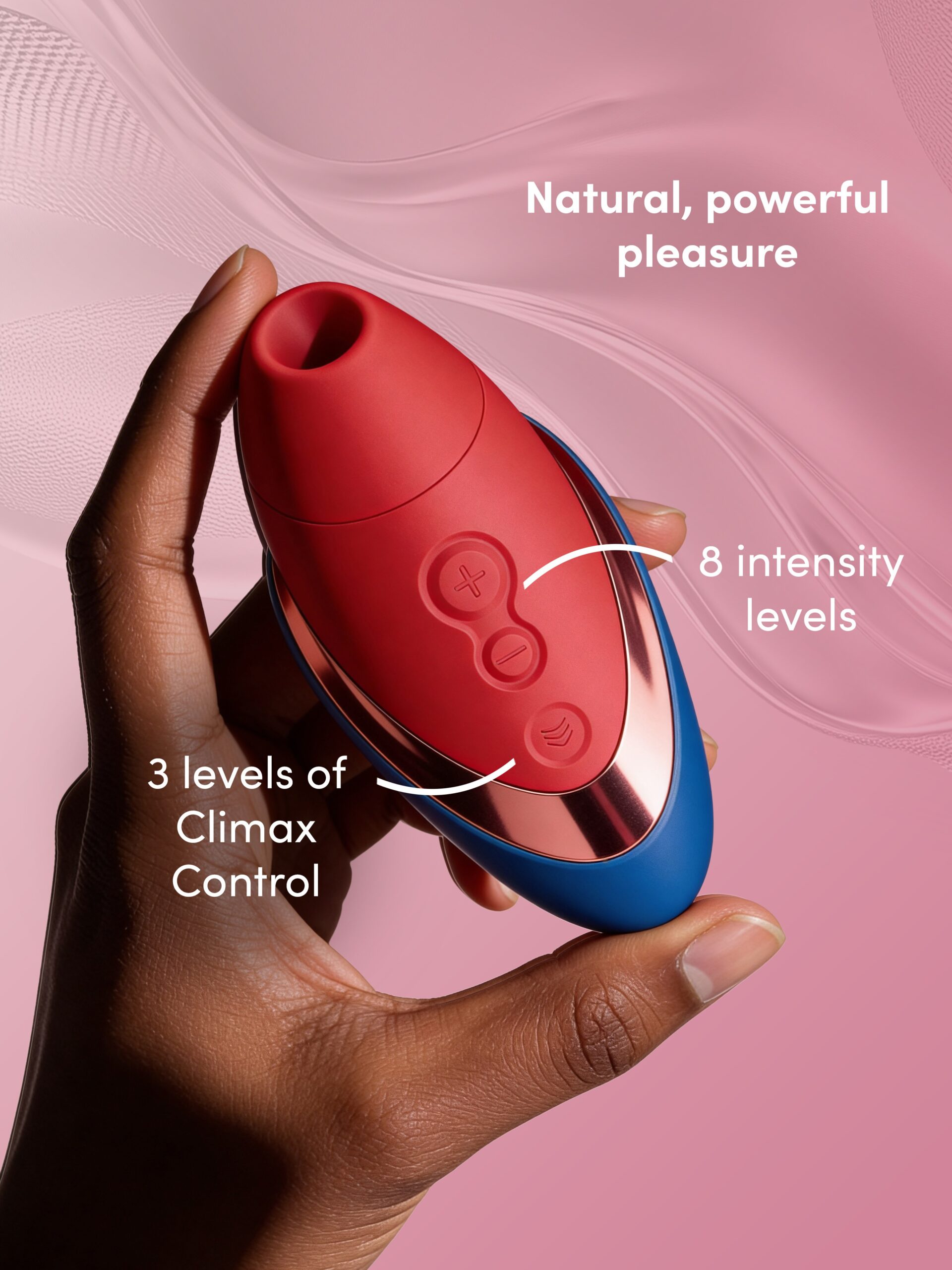 Womanizer Next Liberty Blue Red Clitoral Suction Stimulator - Image 4