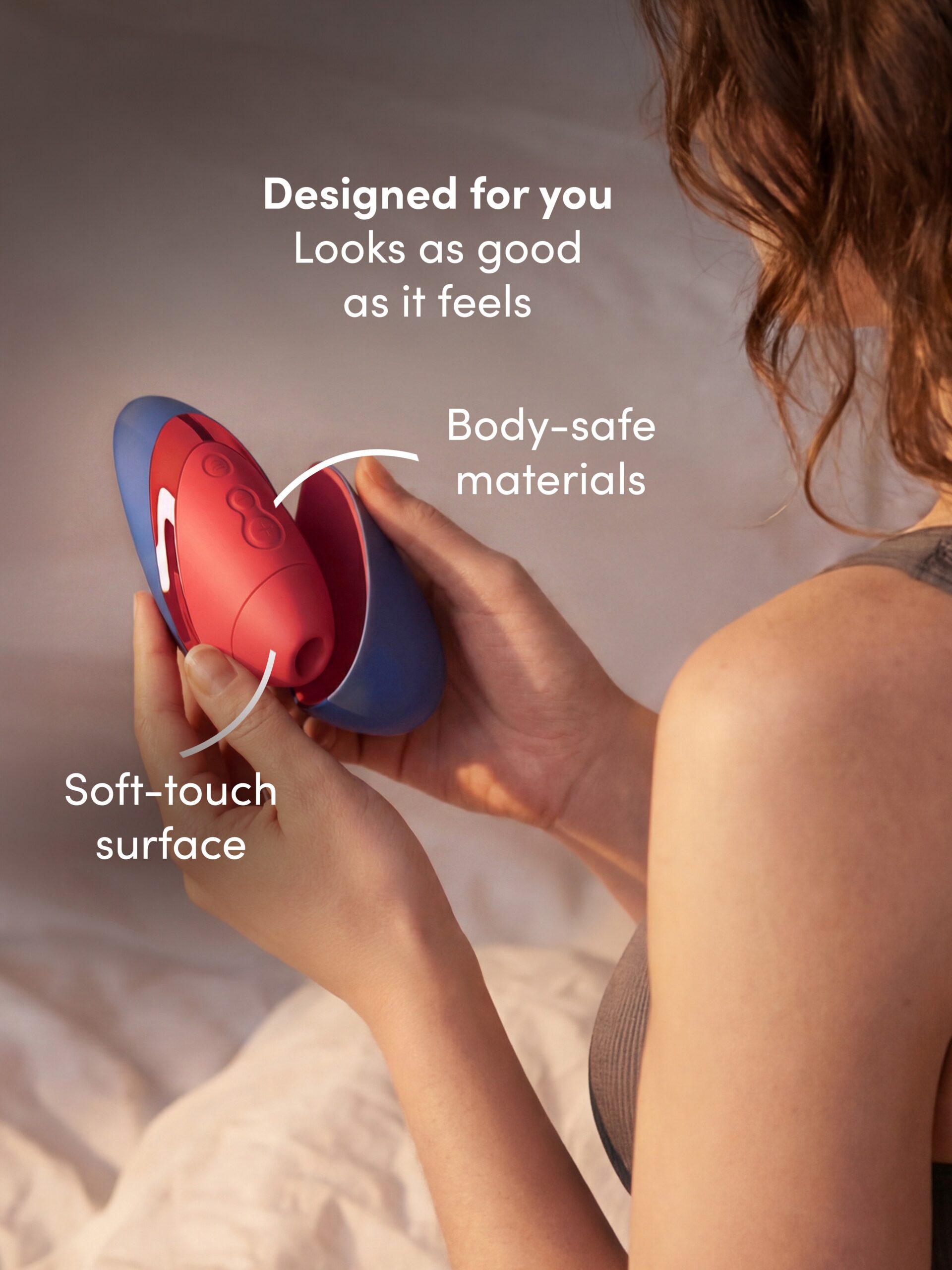 Womanizer Next Liberty Blue Red Clitoral Suction Stimulator - Image 5