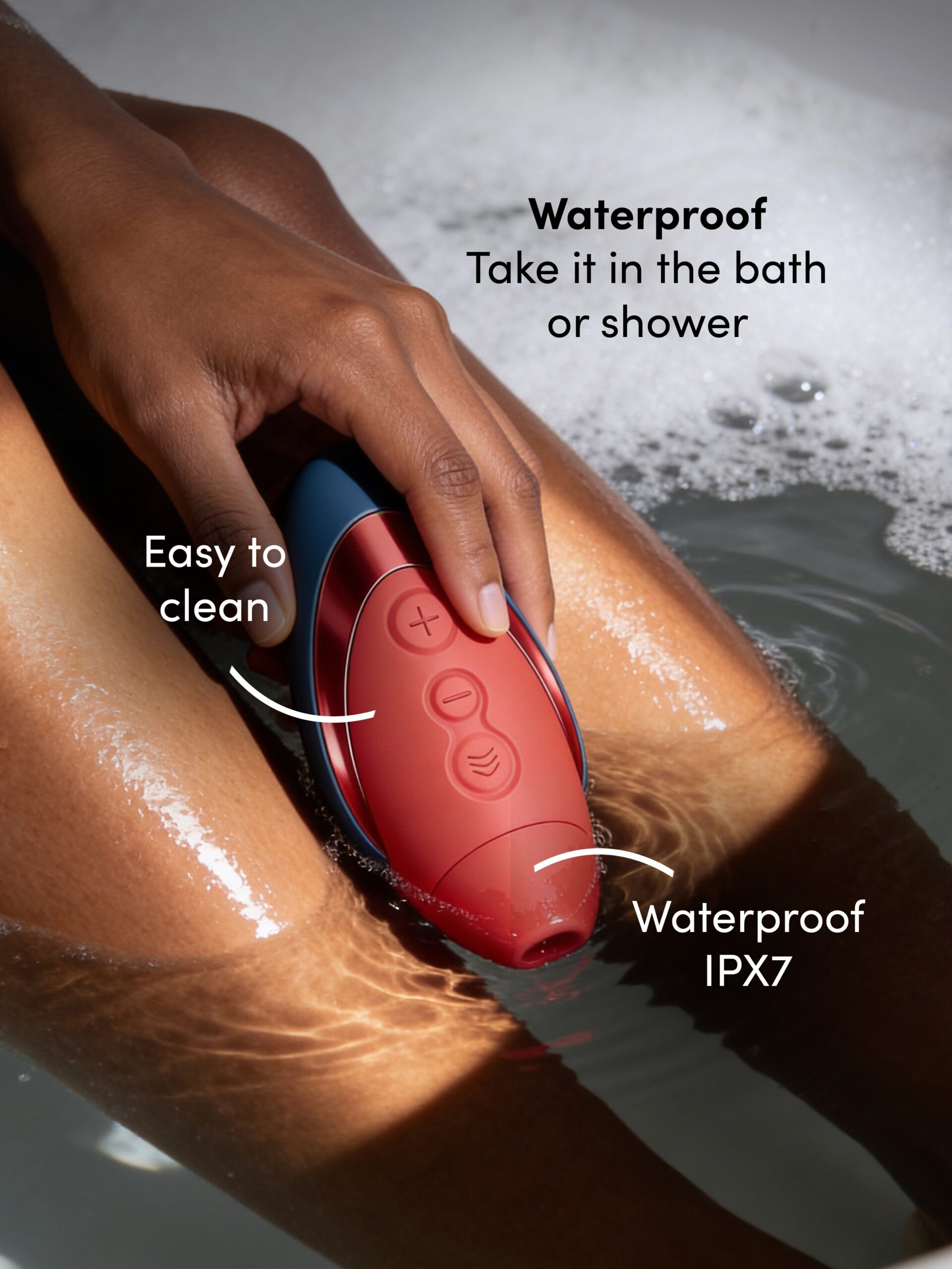 Womanizer Next Liberty Blue Red Clitoral Suction Stimulator - Image 6