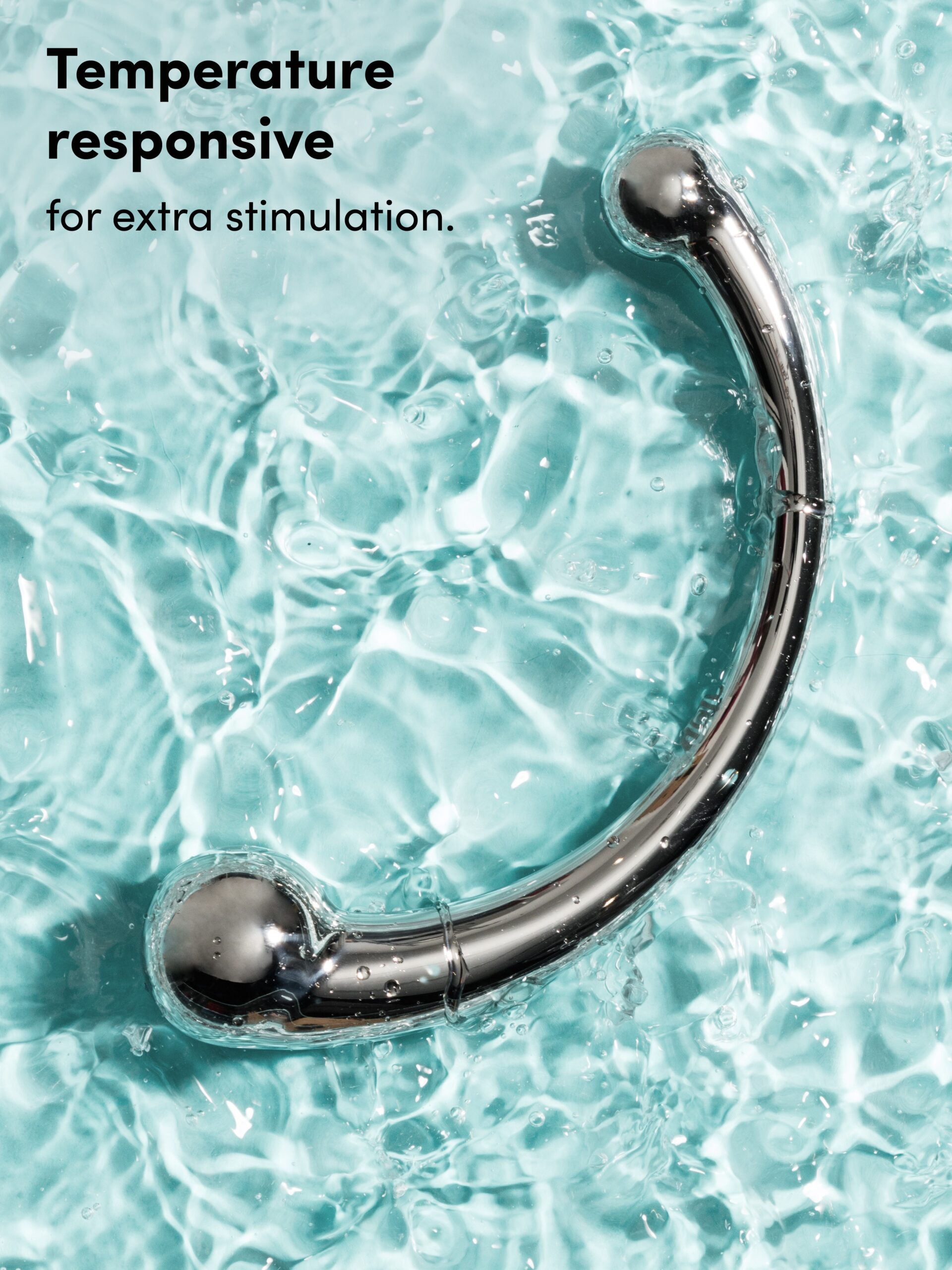 njoy Pure Wand Stainless Steel Dildo - Image 3